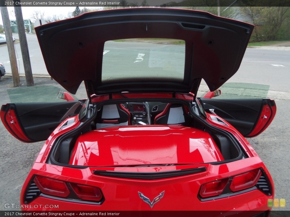Adrenaline Red Interior Trunk for the 2017 Chevrolet Corvette Stingray Coupe #120058170