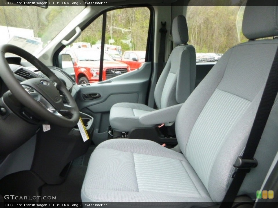 Pewter Interior Photo for the 2017 Ford Transit Wagon XLT 350 MR Long #120065631