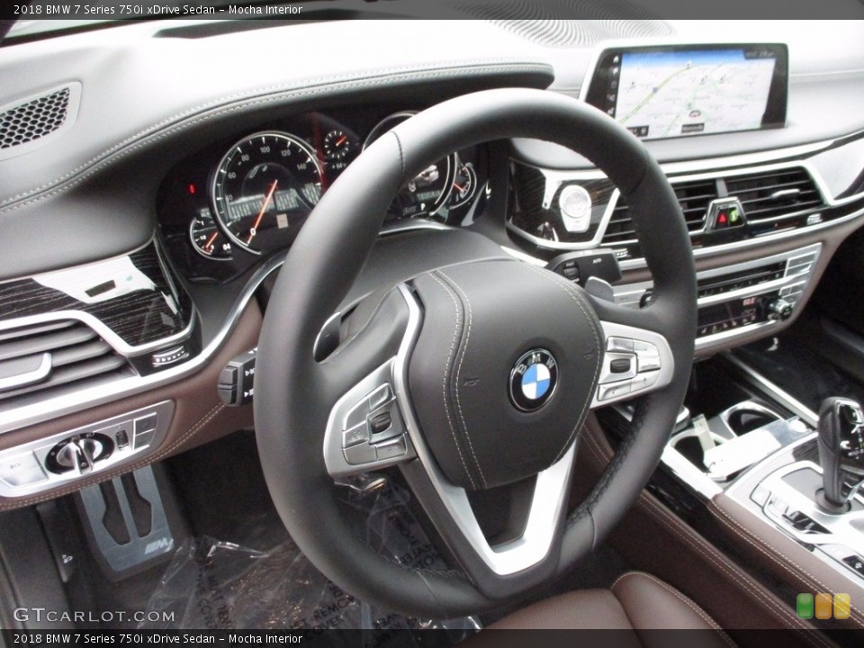 Mocha Interior Dashboard for the 2018 BMW 7 Series 750i xDrive Sedan #120067461