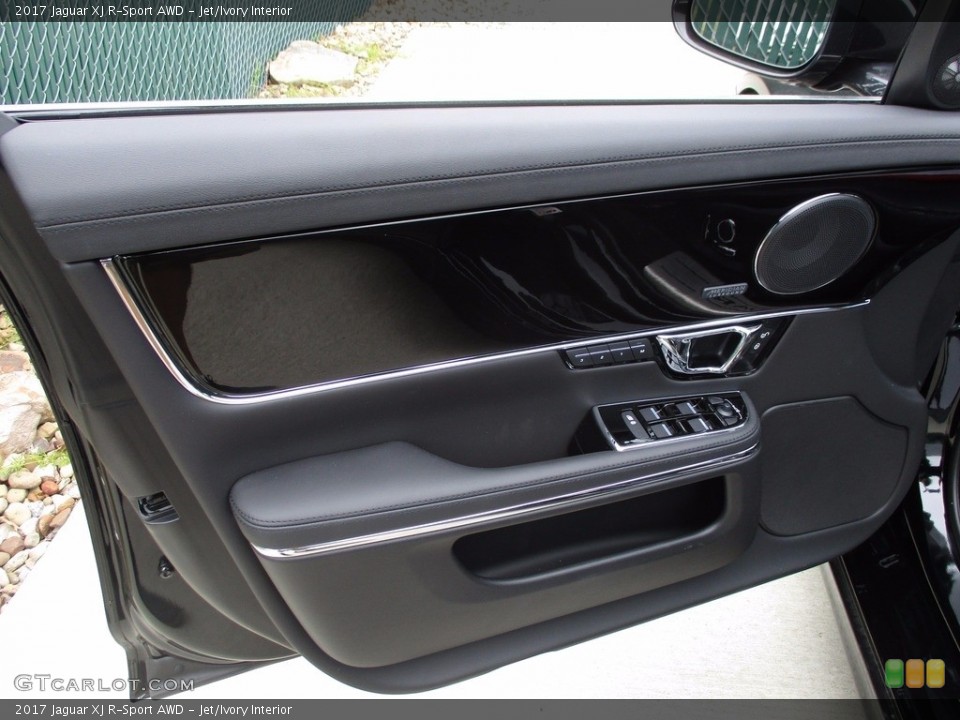 Jet/Ivory Interior Door Panel for the 2017 Jaguar XJ R-Sport AWD #120069594