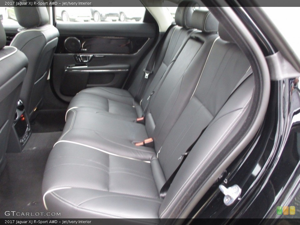 Jet/Ivory Interior Rear Seat for the 2017 Jaguar XJ R-Sport AWD #120069669