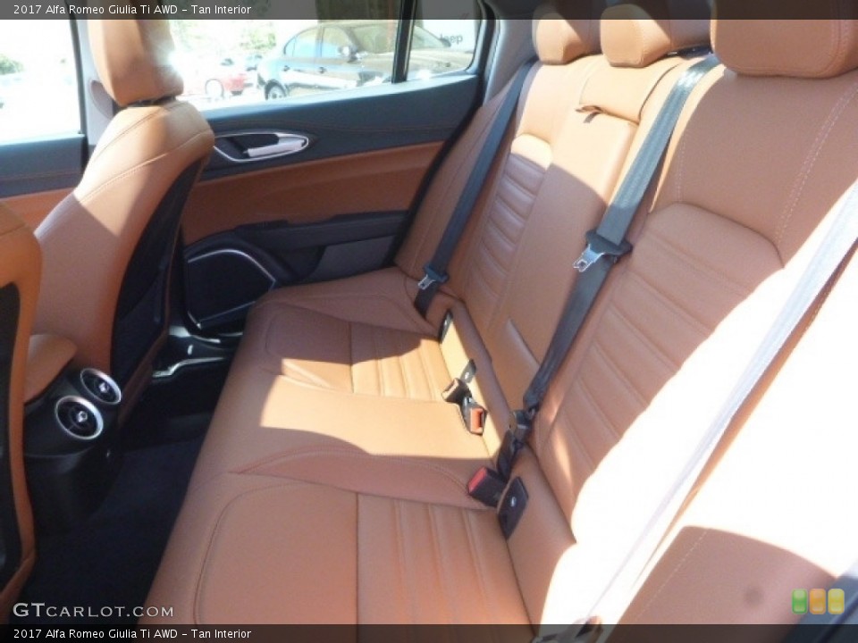 Tan Interior Rear Seat for the 2017 Alfa Romeo Giulia Ti AWD #120070071