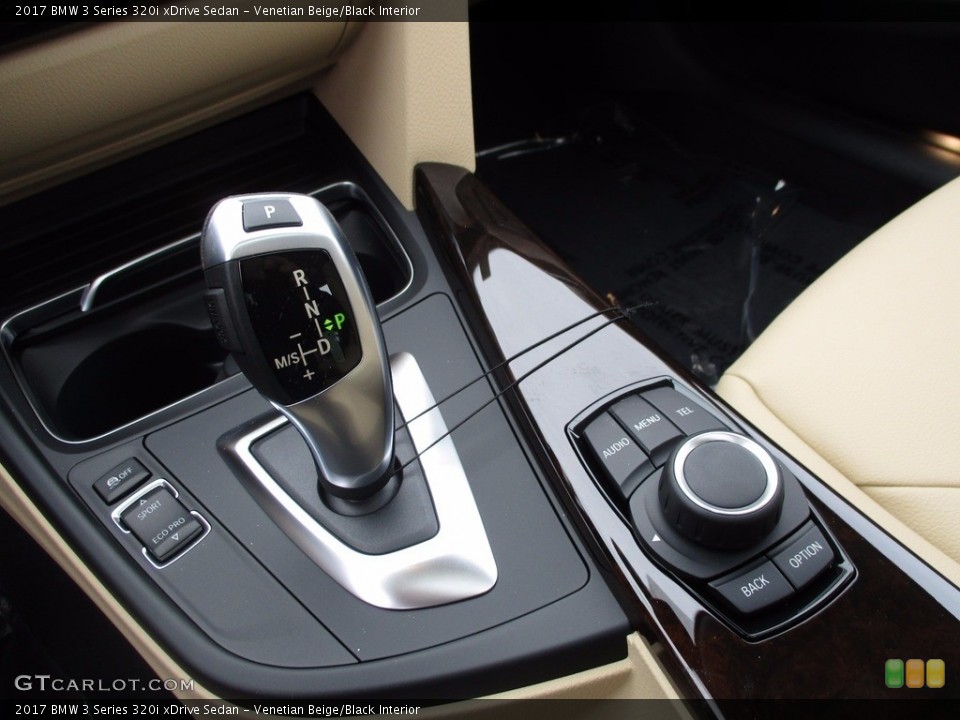 Venetian Beige/Black Interior Transmission for the 2017 BMW 3 Series 320i xDrive Sedan #120070269