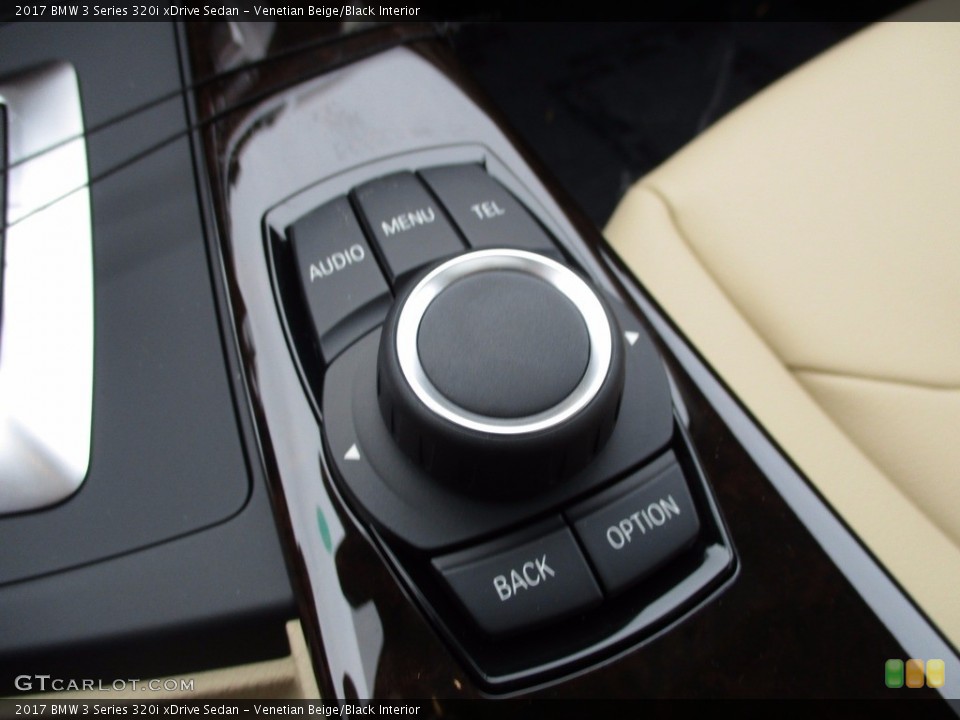 Venetian Beige/Black Interior Controls for the 2017 BMW 3 Series 320i xDrive Sedan #120070323