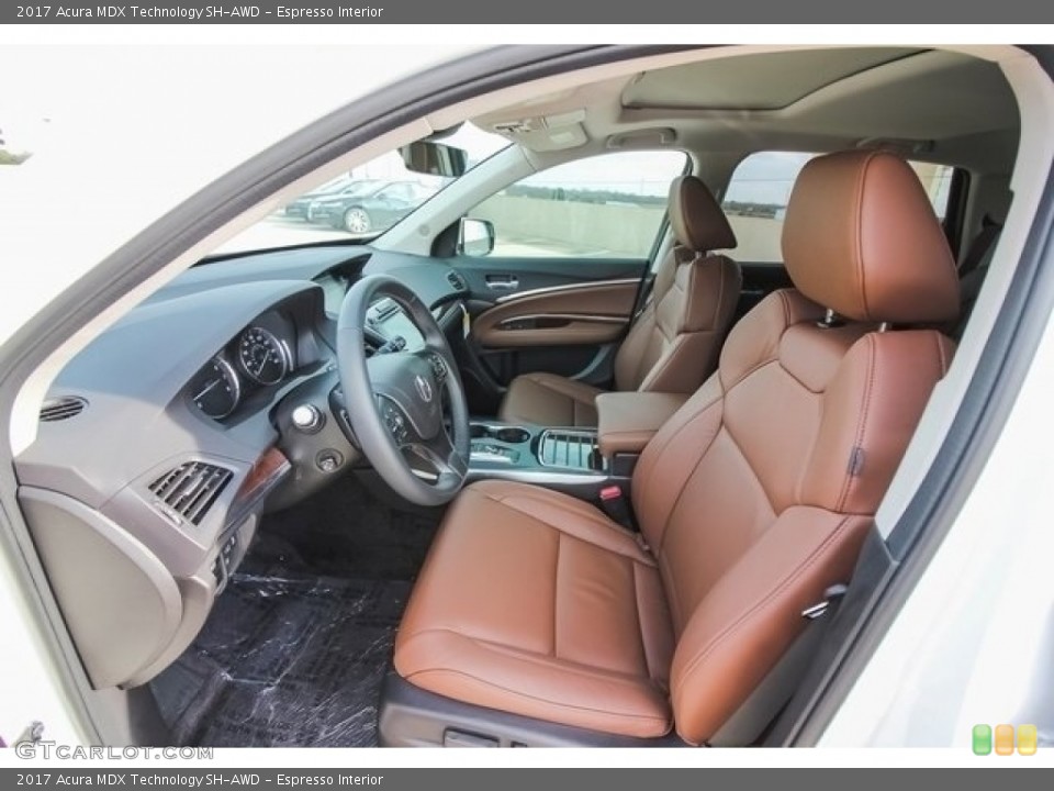 Espresso Interior Photo for the 2017 Acura MDX Technology SH-AWD #120073359