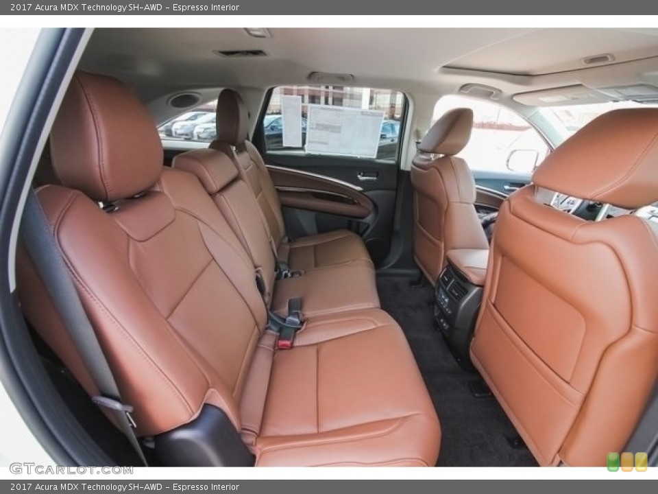 Espresso Interior Rear Seat for the 2017 Acura MDX Technology SH-AWD #120073476