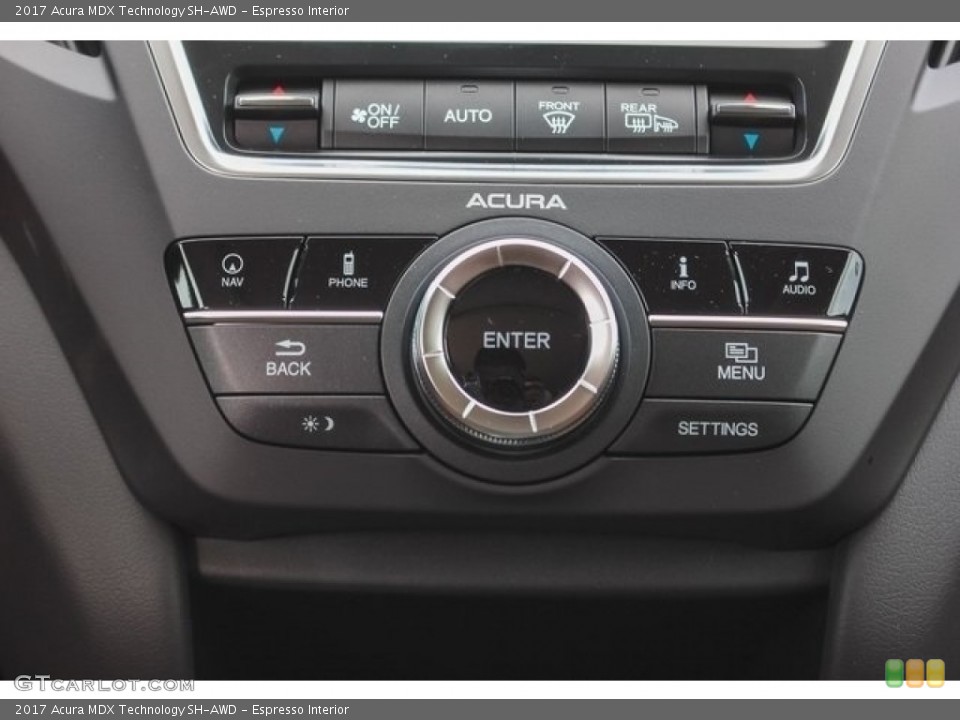 Espresso Interior Controls for the 2017 Acura MDX Technology SH-AWD #120073690