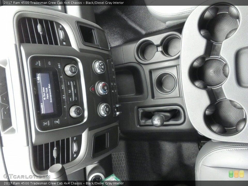 Black/Diesel Gray Interior Controls for the 2017 Ram 4500 Tradesman Crew Cab 4x4 Chassis #120076062