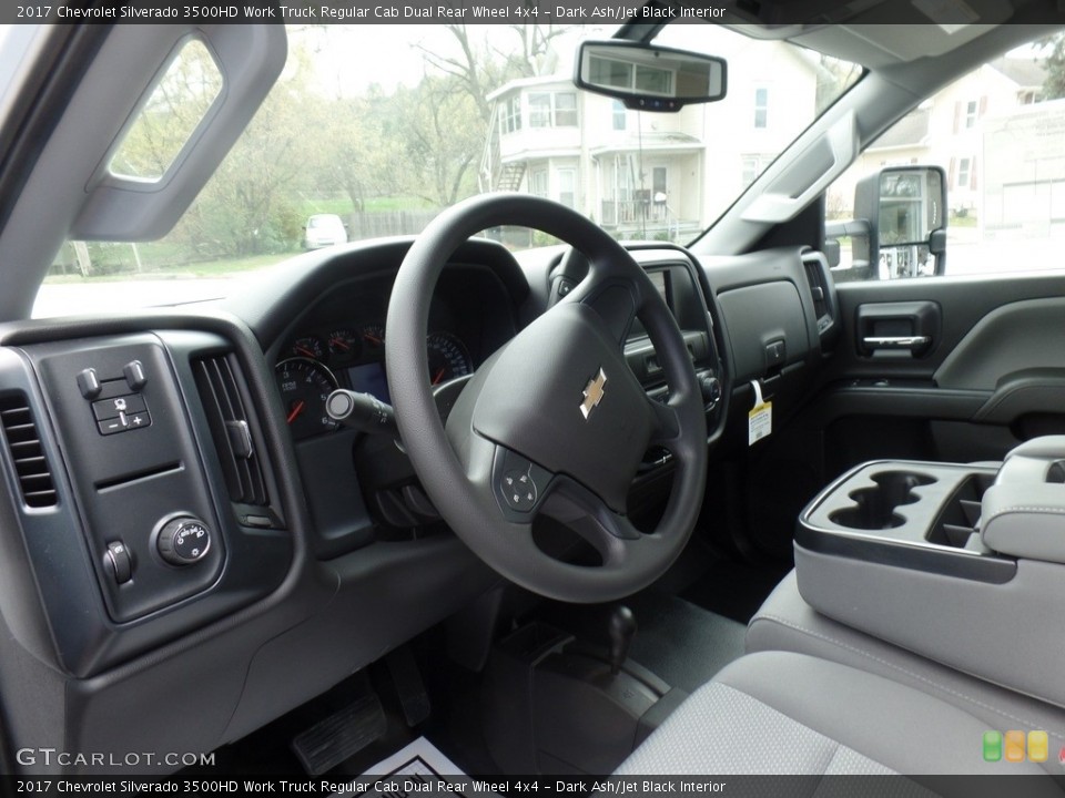 Dark Ash/Jet Black Interior Photo for the 2017 Chevrolet Silverado 3500HD Work Truck Regular Cab Dual Rear Wheel 4x4 #120090645