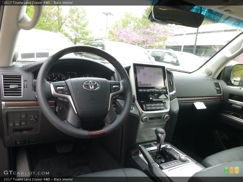 Black Interior Dashboard for the 2017 Toyota Land Cruiser 4WD #120097371