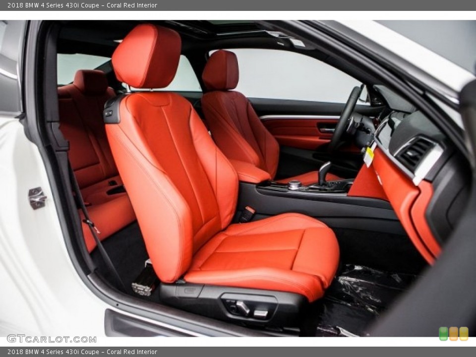 Coral Red Interior Photo for the 2018 BMW 4 Series 430i Coupe #120098970