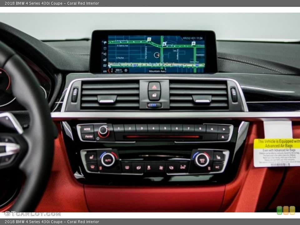 Coral Red Interior Controls for the 2018 BMW 4 Series 430i Coupe #120099045