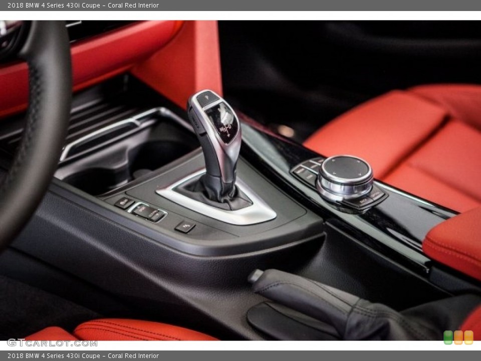 Coral Red Interior Transmission for the 2018 BMW 4 Series 430i Coupe #120099060
