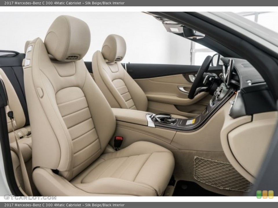 Silk Beige/Black Interior Photo for the 2017 Mercedes-Benz C 300 4Matic Cabriolet #120104088