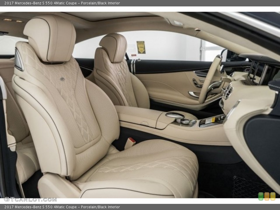 Porcelain/Black Interior Photo for the 2017 Mercedes-Benz S 550 4Matic Coupe #120105282