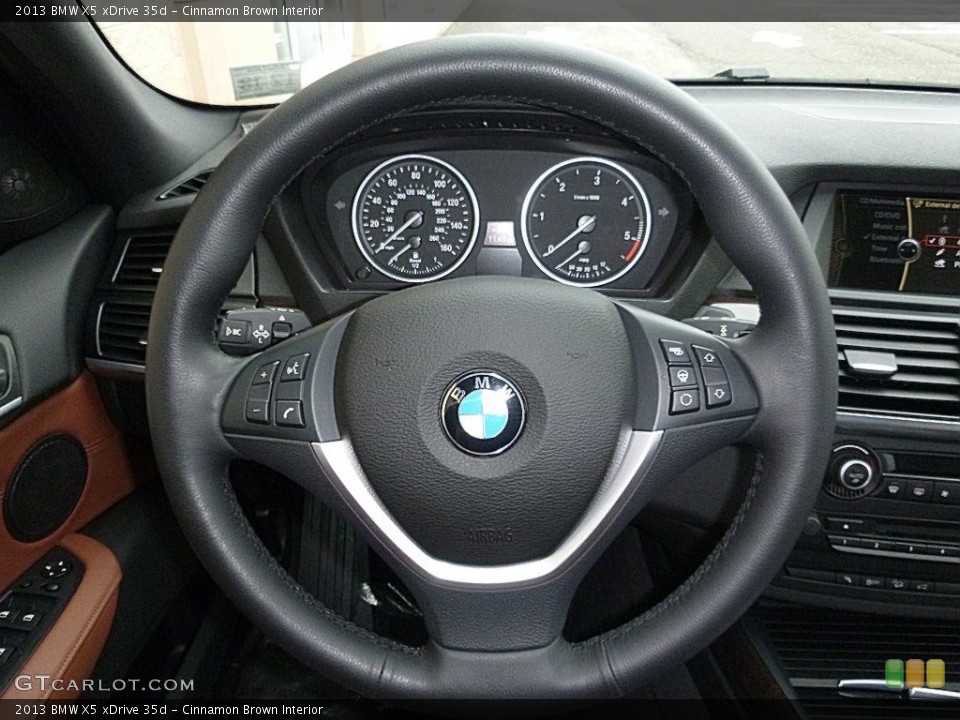 Cinnamon Brown Interior Steering Wheel for the 2013 BMW X5 xDrive 35d #120112449