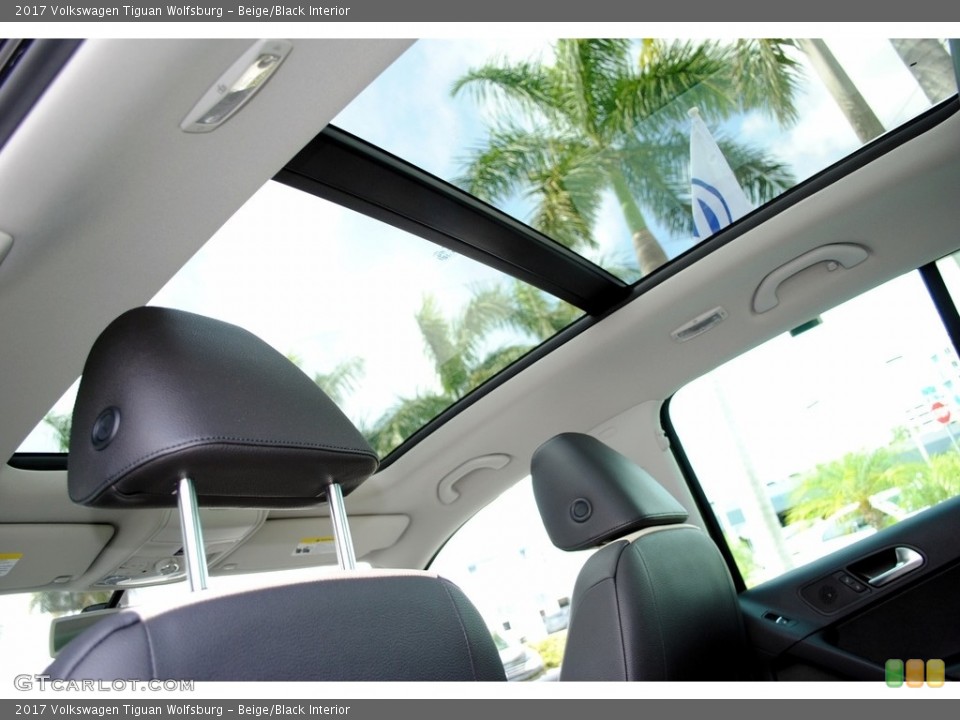 Beige/Black Interior Sunroof for the 2017 Volkswagen Tiguan Wolfsburg #120115383