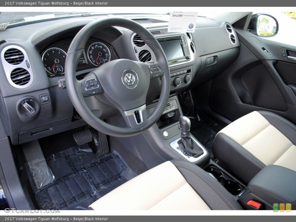 Beige/Black 2017 Volkswagen Tiguan Interiors