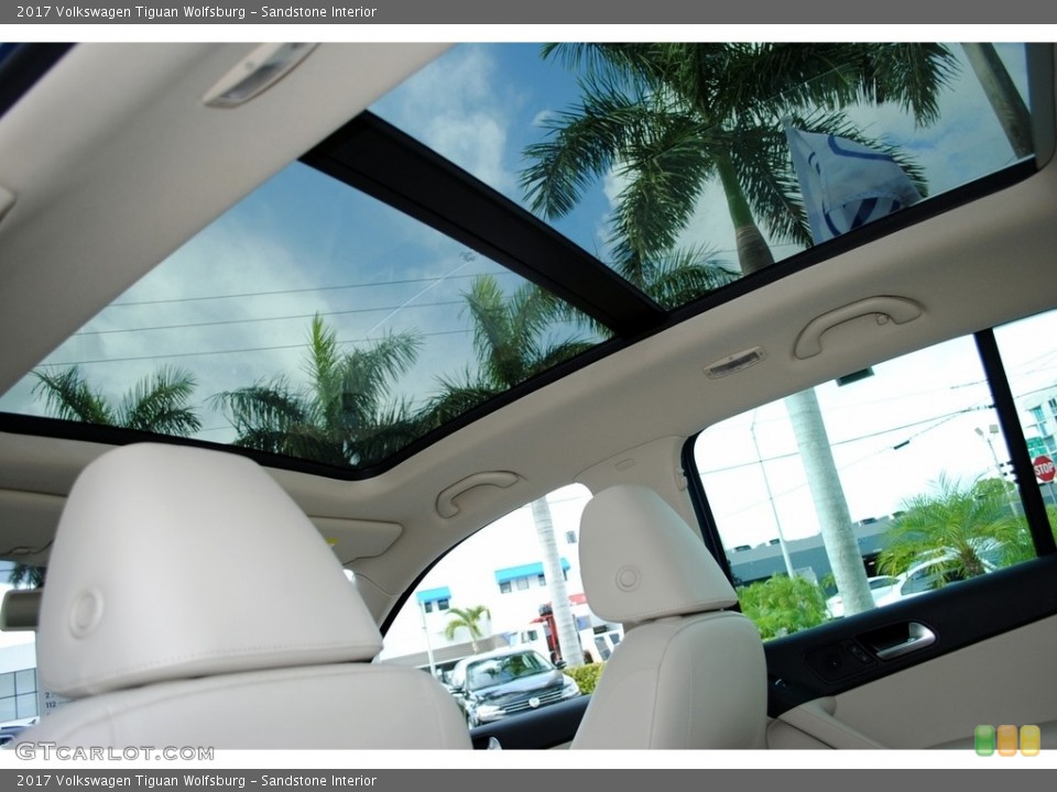 Sandstone Interior Sunroof for the 2017 Volkswagen Tiguan Wolfsburg #120115899