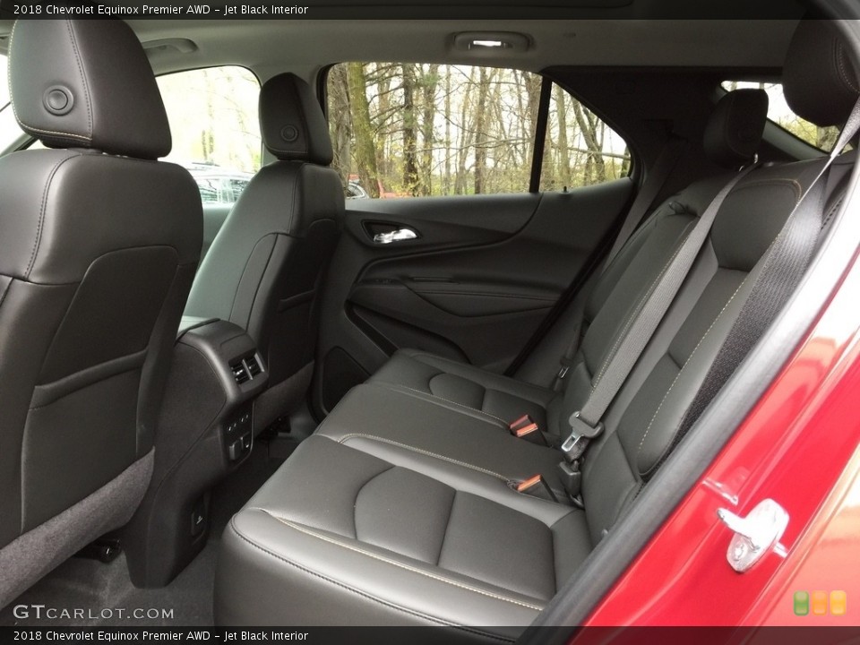 Jet Black Interior Rear Seat for the 2018 Chevrolet Equinox Premier AWD #120117993