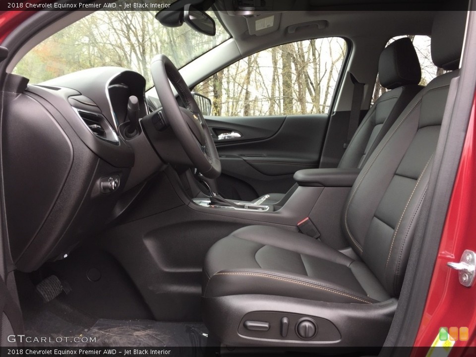 Jet Black Interior Front Seat for the 2018 Chevrolet Equinox Premier AWD #120118032