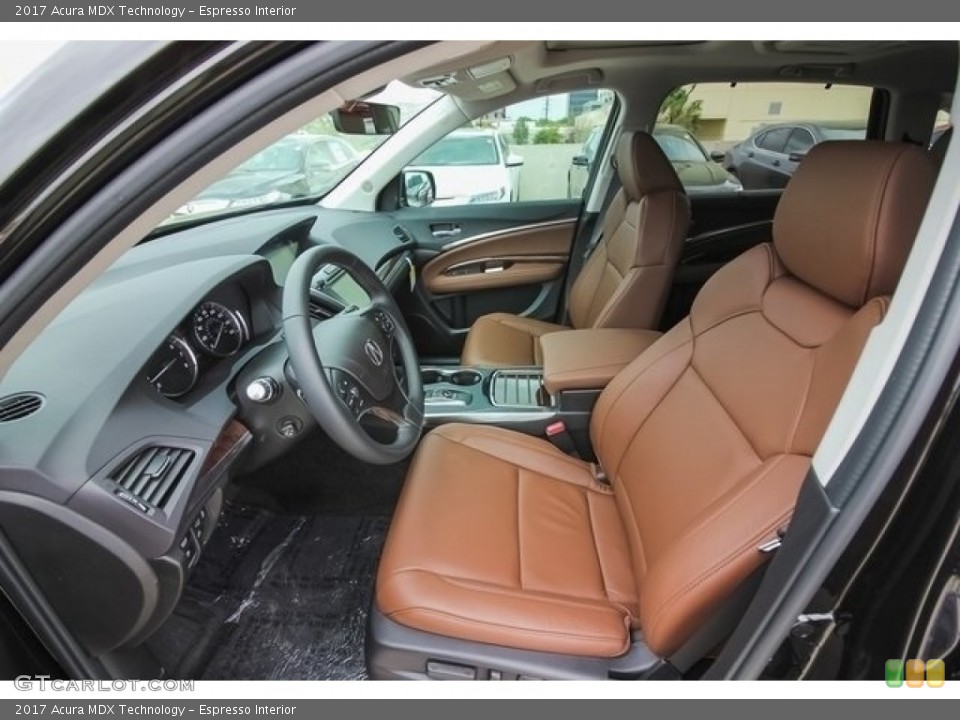 Espresso Interior Front Seat for the 2017 Acura MDX Technology #120120192