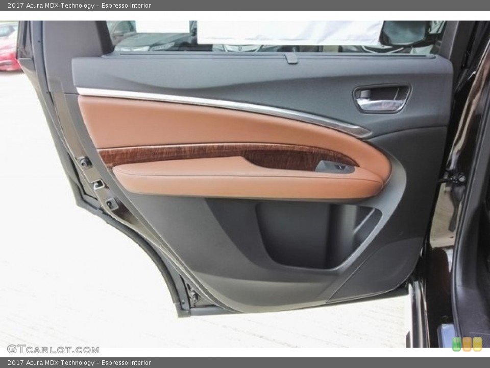 Espresso Interior Door Panel for the 2017 Acura MDX Technology #120120204
