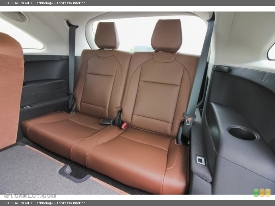 Espresso Interior Rear Seat for the 2017 Acura MDX Technology #120120234