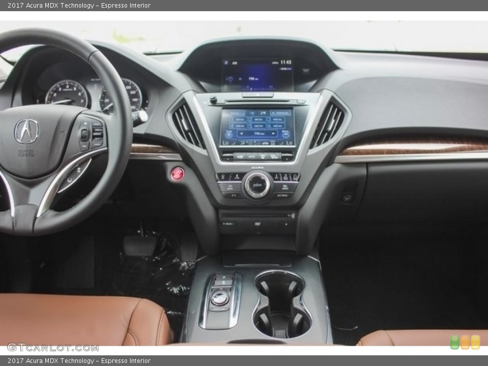 Espresso Interior Dashboard for the 2017 Acura MDX Technology #120120430