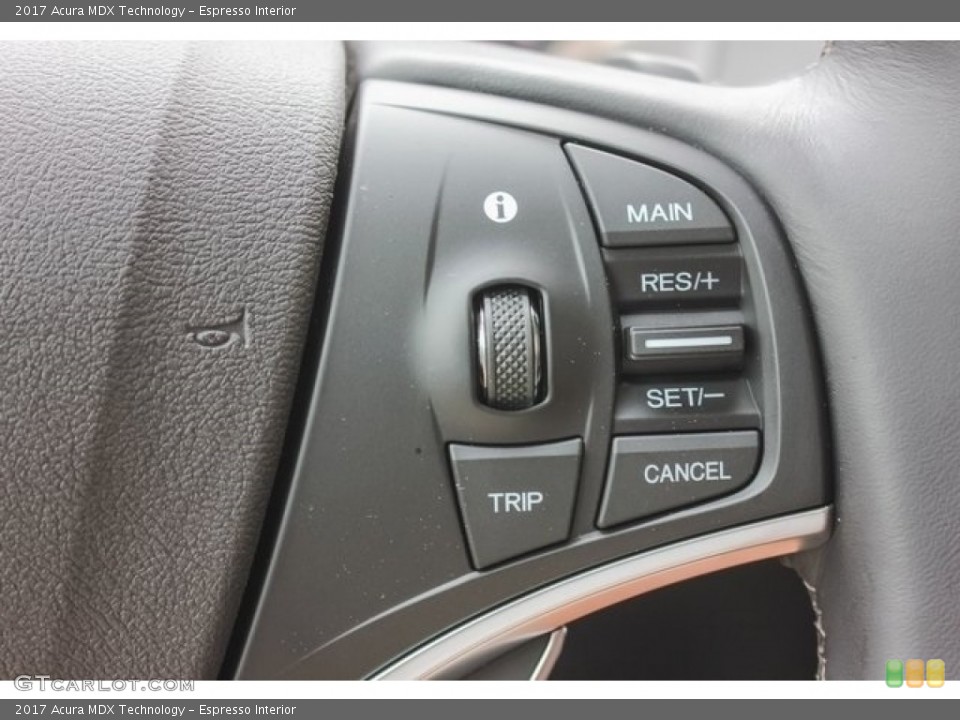 Espresso Interior Controls for the 2017 Acura MDX Technology #120120621