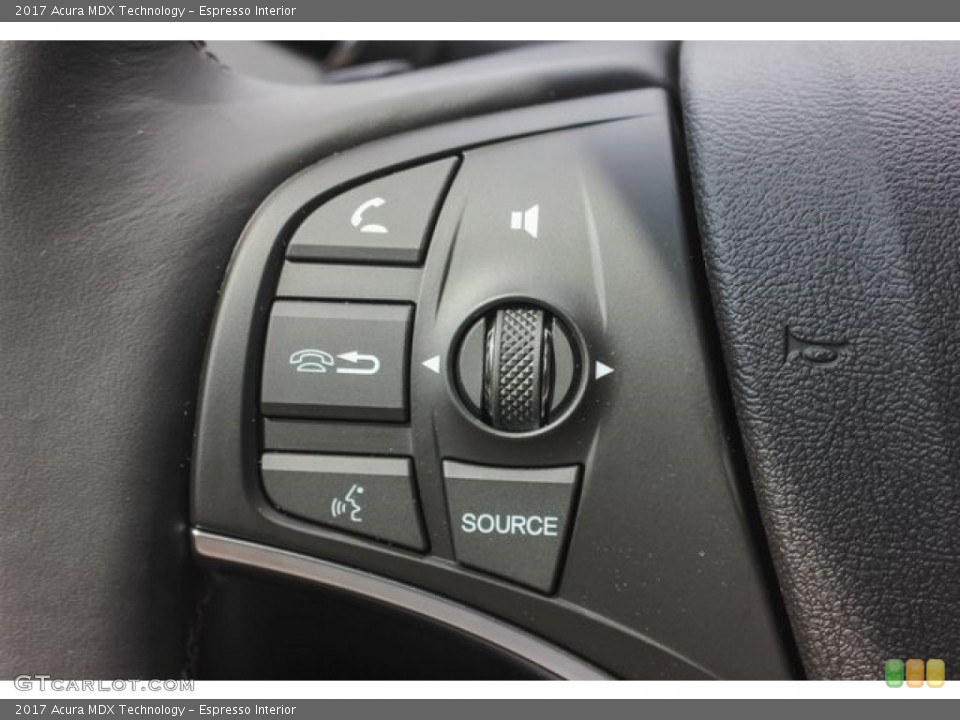 Espresso Interior Controls for the 2017 Acura MDX Technology #120120636