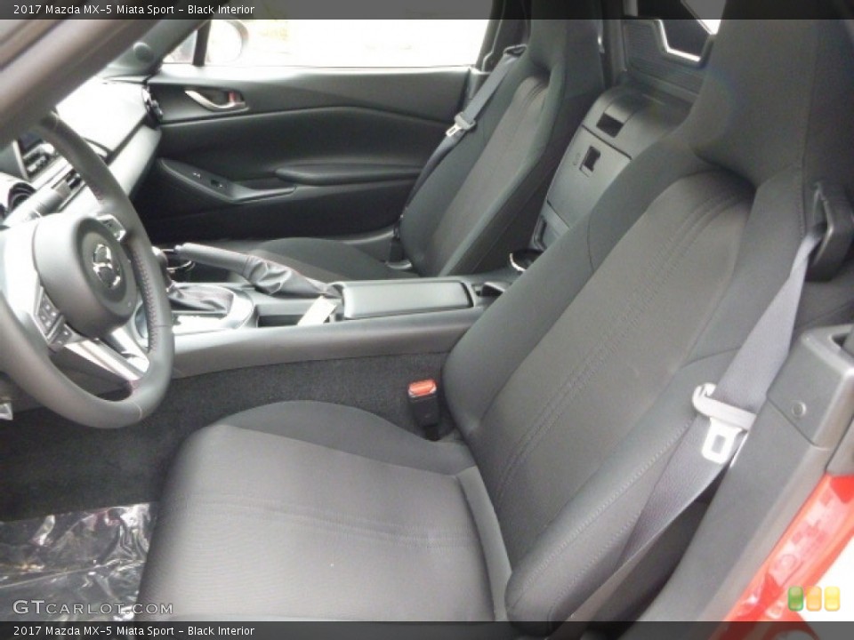 Black Interior Front Seat for the 2017 Mazda MX-5 Miata Sport #120127148