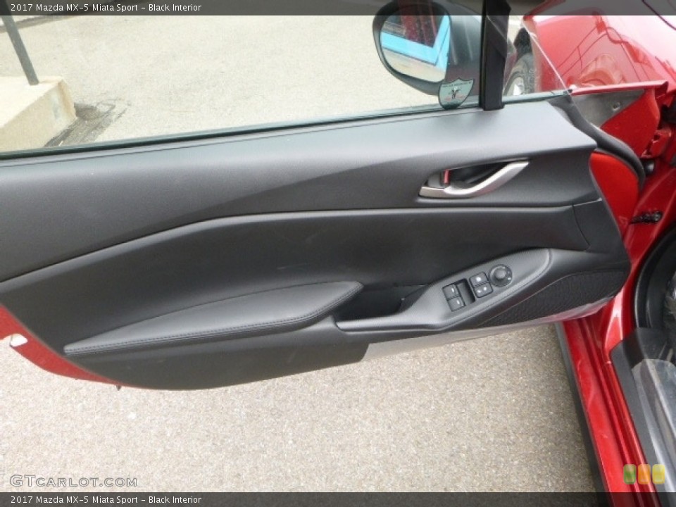 Black Interior Door Panel for the 2017 Mazda MX-5 Miata Sport #120127172