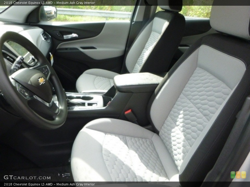 Medium Ash Gray Interior Front Seat for the 2018 Chevrolet Equinox LS AWD #120135080