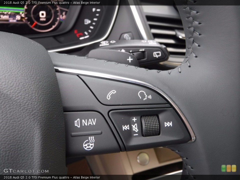 Atlas Beige Interior Controls for the 2018 Audi Q5 2.0 TFSI Premium Plus quattro #120142244