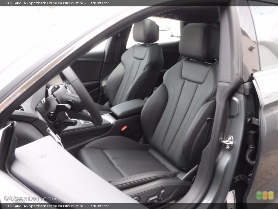 Black Interior Front Seat for the 2018 Audi A5 Sportback Premium Plus quattro #120144489
