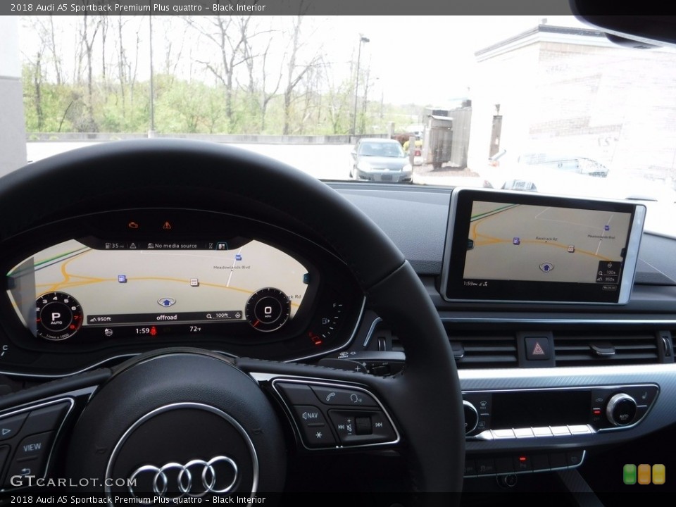 Black Interior Navigation for the 2018 Audi A5 Sportback Premium Plus quattro #120144809