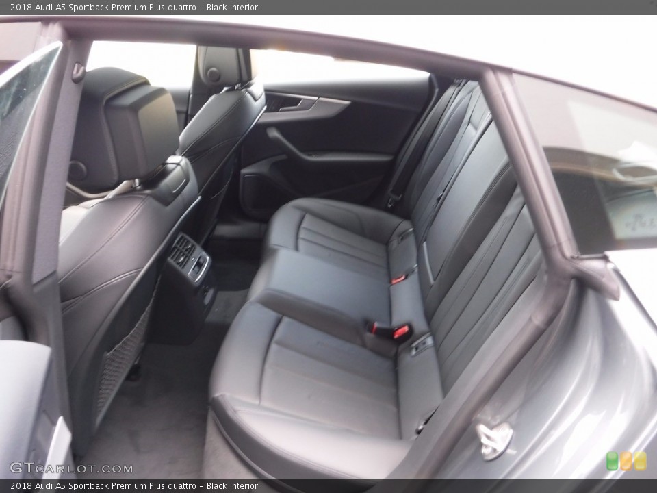 Black Interior Rear Seat for the 2018 Audi A5 Sportback Premium Plus quattro #120144833