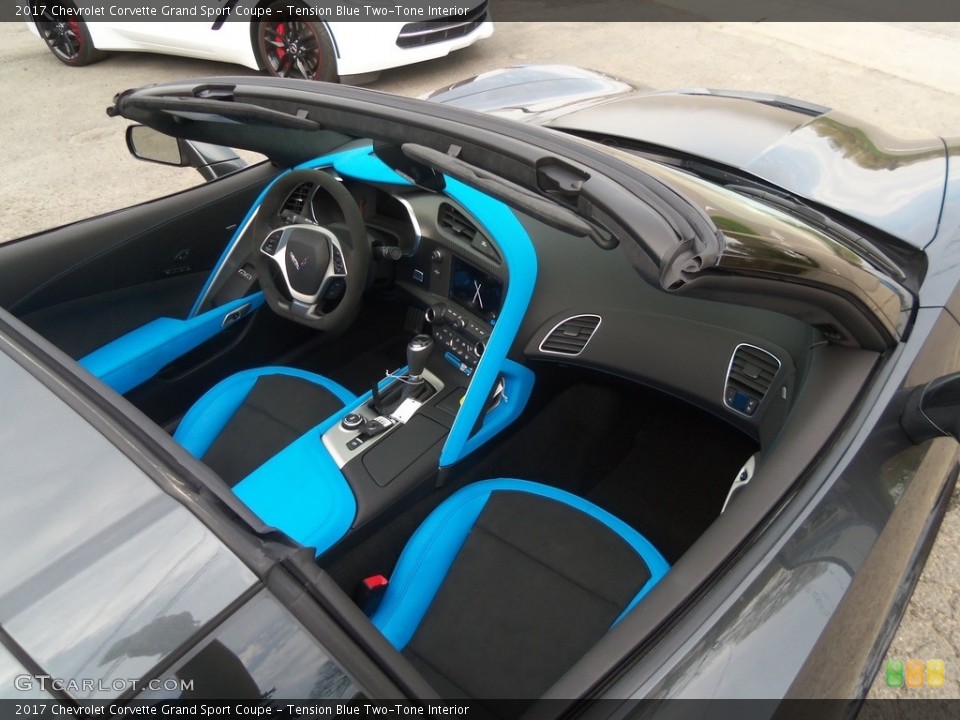 Tension Blue Two-Tone Interior Front Seat for the 2017 Chevrolet Corvette Grand Sport Coupe #120146984