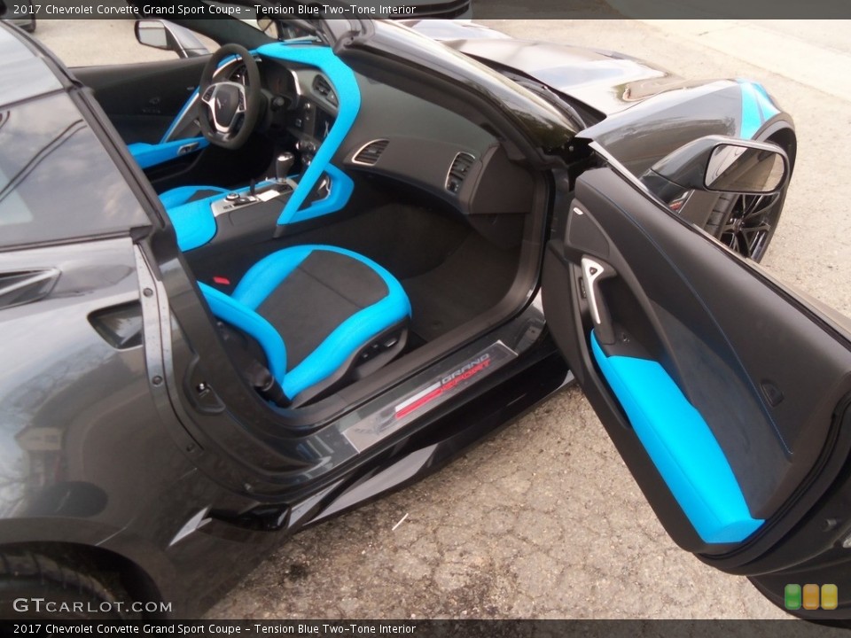 Tension Blue Two-Tone Interior Front Seat for the 2017 Chevrolet Corvette Grand Sport Coupe #120147017