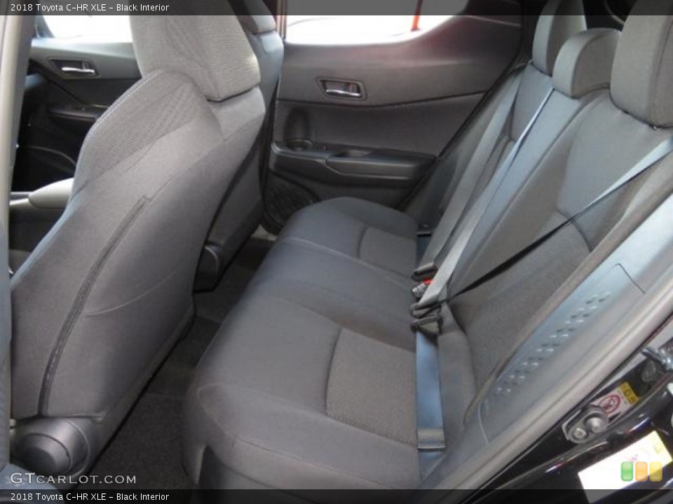 Black Interior Rear Seat for the 2018 Toyota C-HR XLE #120151526