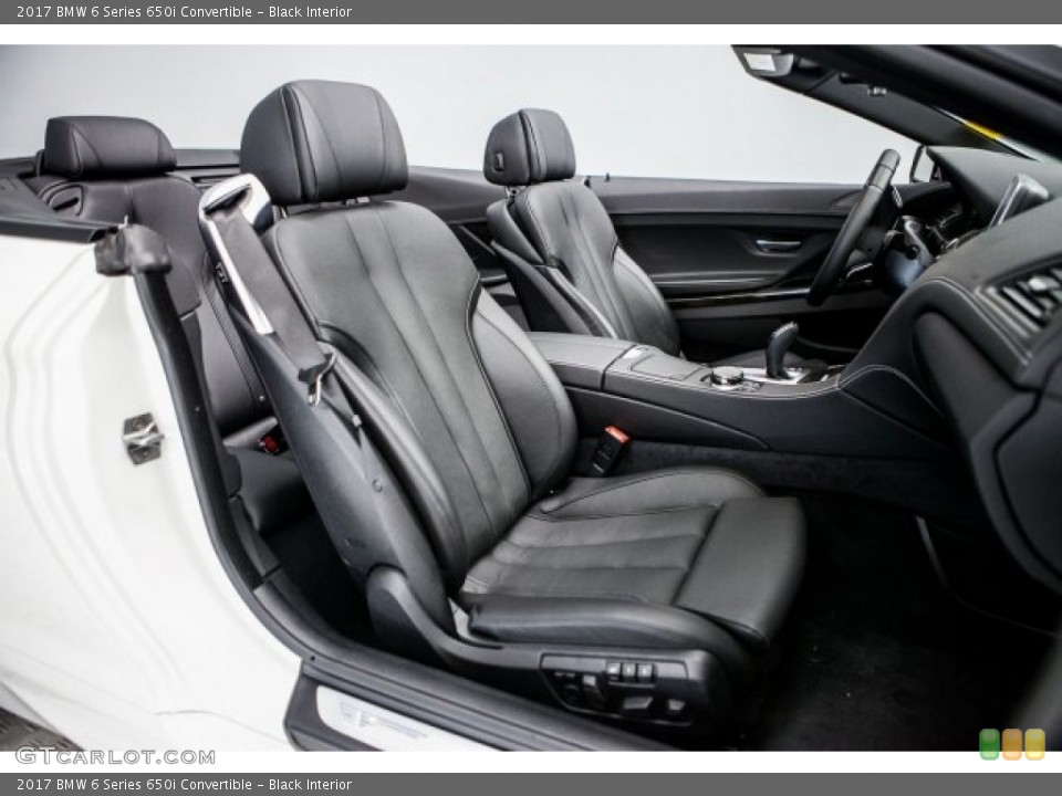 Black Interior Photo for the 2017 BMW 6 Series 650i Convertible #120151661