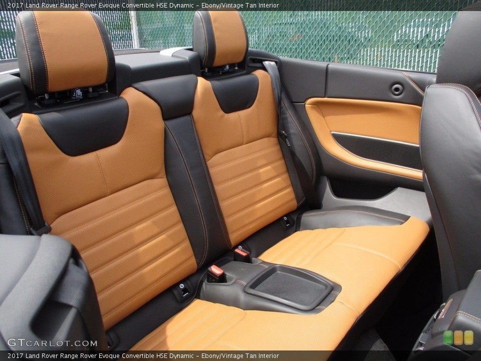 Ebony/Vintage Tan Interior Rear Seat for the 2017 Land Rover Range Rover Evoque Convertible HSE Dynamic #120159098
