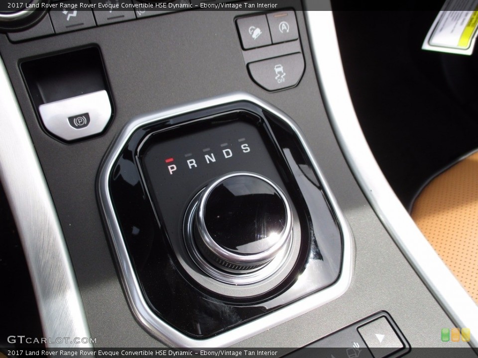 Ebony/Vintage Tan Interior Transmission for the 2017 Land Rover Range Rover Evoque Convertible HSE Dynamic #120159176