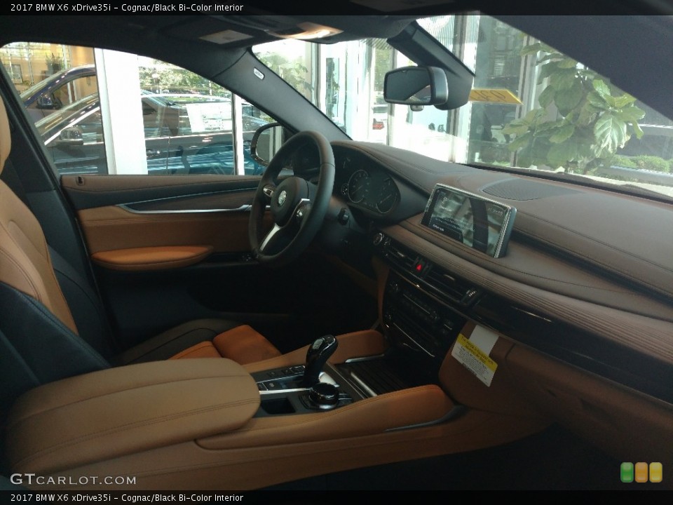 Cognac/Black Bi-Color 2017 BMW X6 Interiors