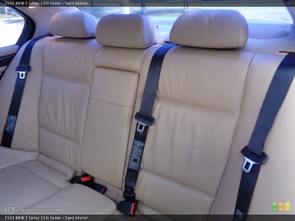 Sand Interior Rear Seat for the 2003 BMW 3 Series 330i Sedan #120176465