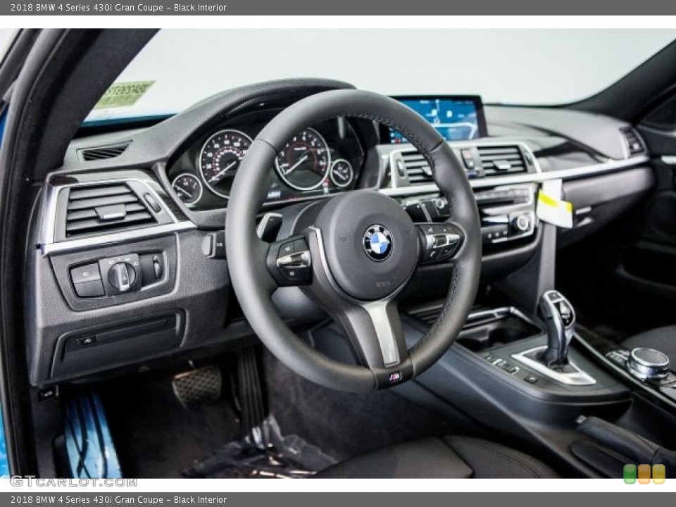 Black Interior Dashboard for the 2018 BMW 4 Series 430i Gran Coupe #120176912