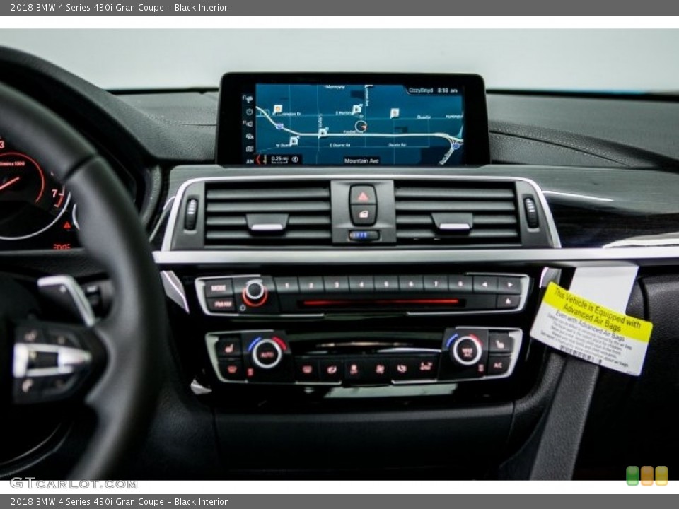 Black Interior Controls for the 2018 BMW 4 Series 430i Gran Coupe #120176930