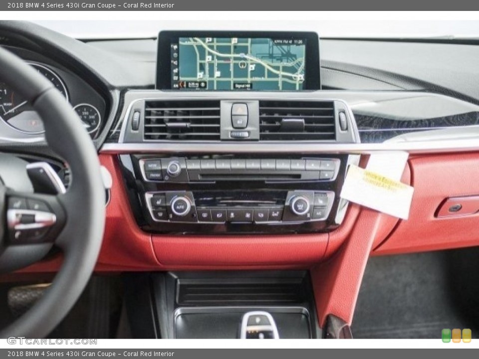 Coral Red Interior Dashboard for the 2018 BMW 4 Series 430i Gran Coupe #120181239