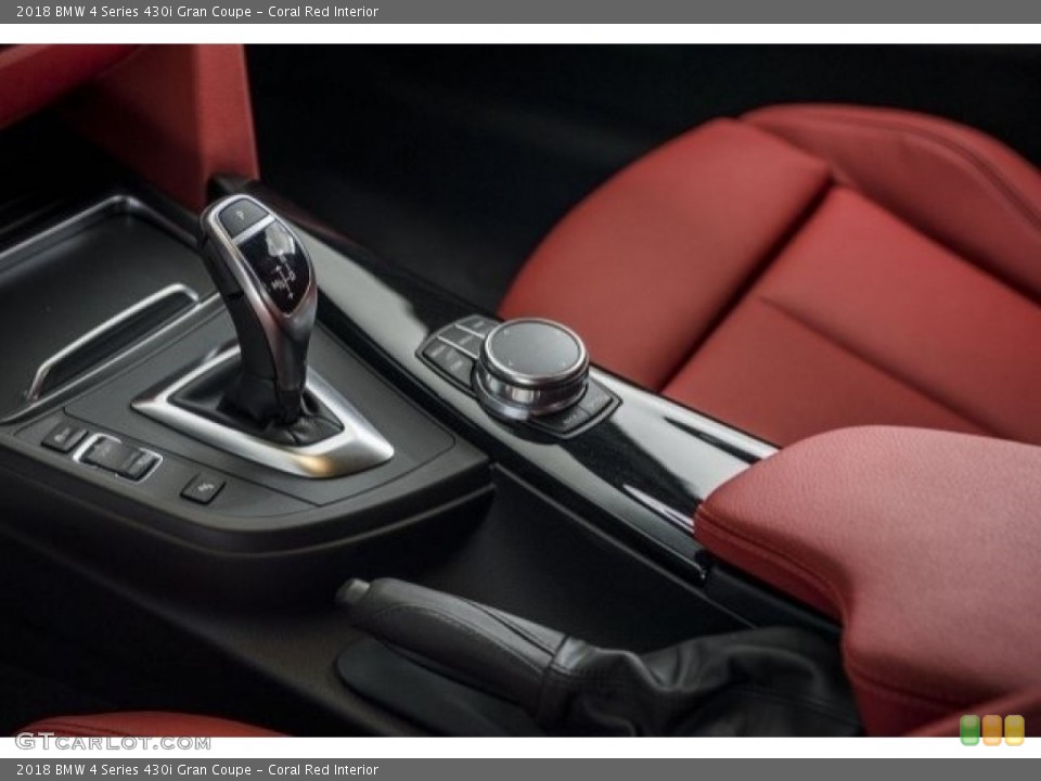 Coral Red Interior Transmission for the 2018 BMW 4 Series 430i Gran Coupe #120181275
